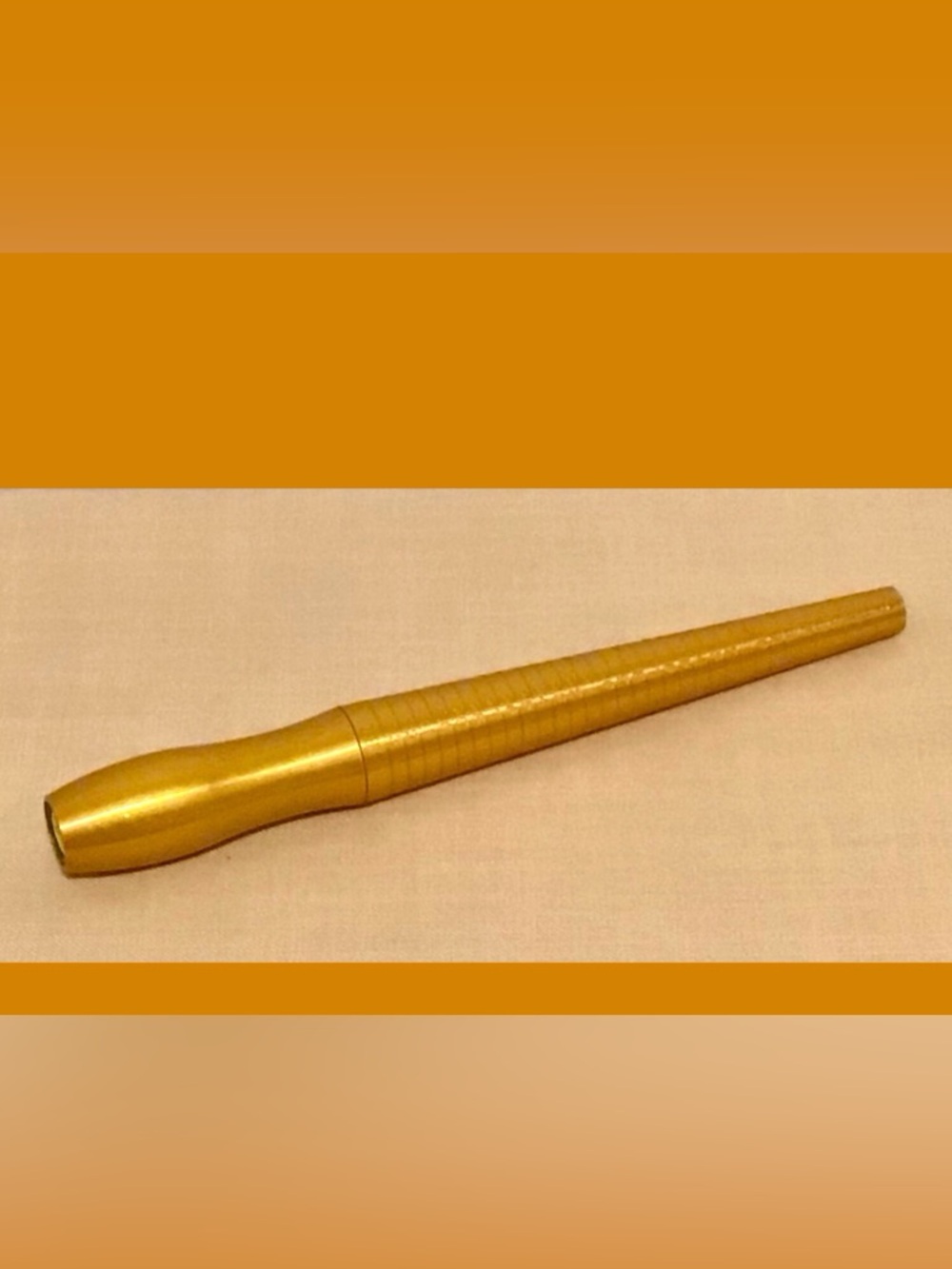 Golden Metallic Ring Sizer measuring tool